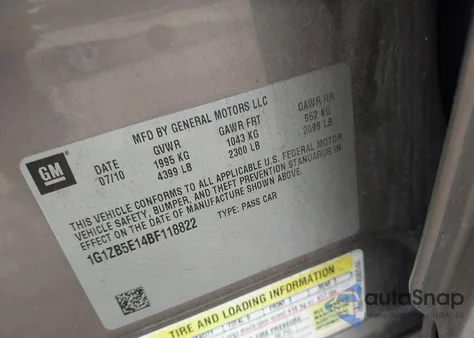 2011 Chevrolet Malibu Ls z USA, uszkodzony, nr VIN 1G1ZB5E14BF118822